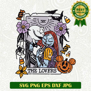 The Lovers Jack Skellington And Sally SVG