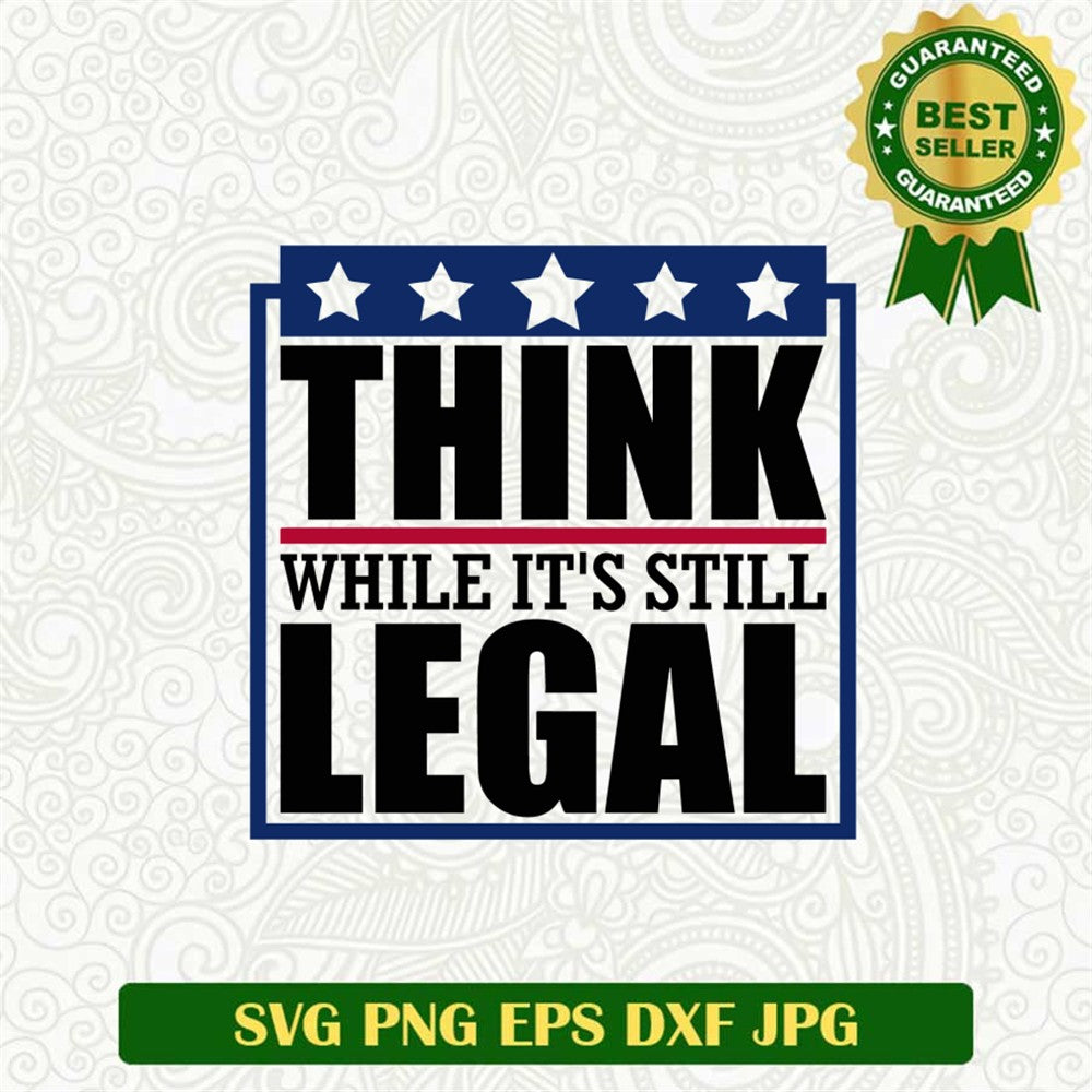 Think White Bold Svg