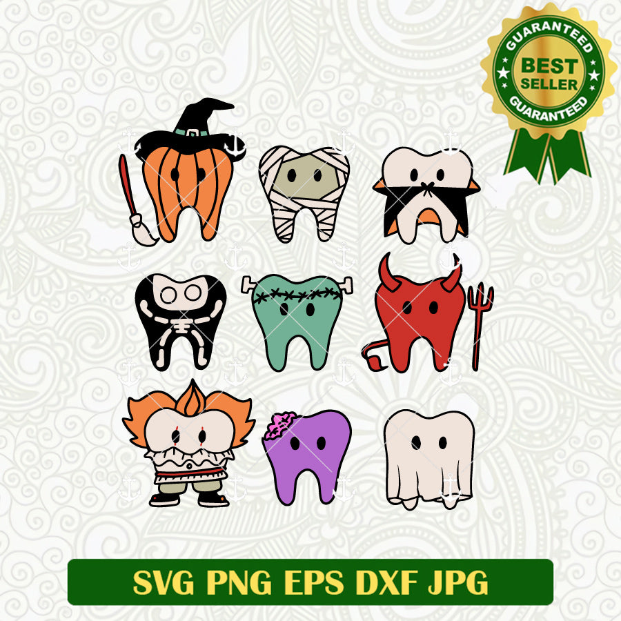 Tooth Halloween Custome Horror SVG