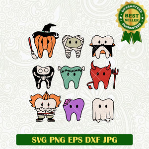 Tooth Halloween Custome Horror SVG