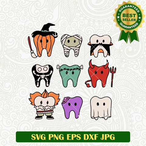 Tooth Halloween Custome Horror SVG