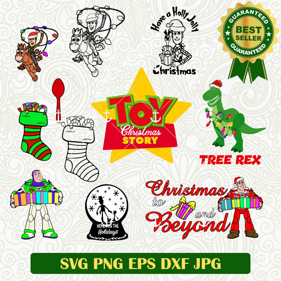 Toy Story Christmas Bundle SVG