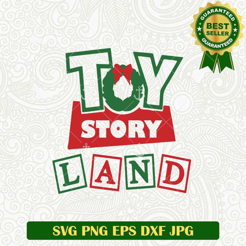 Toy Story Land Christmas SVG