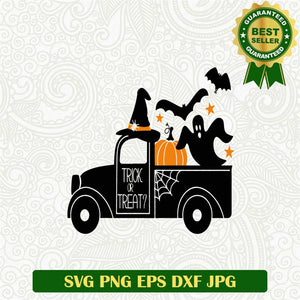 Trick Or Treat Halloween Truck SVG