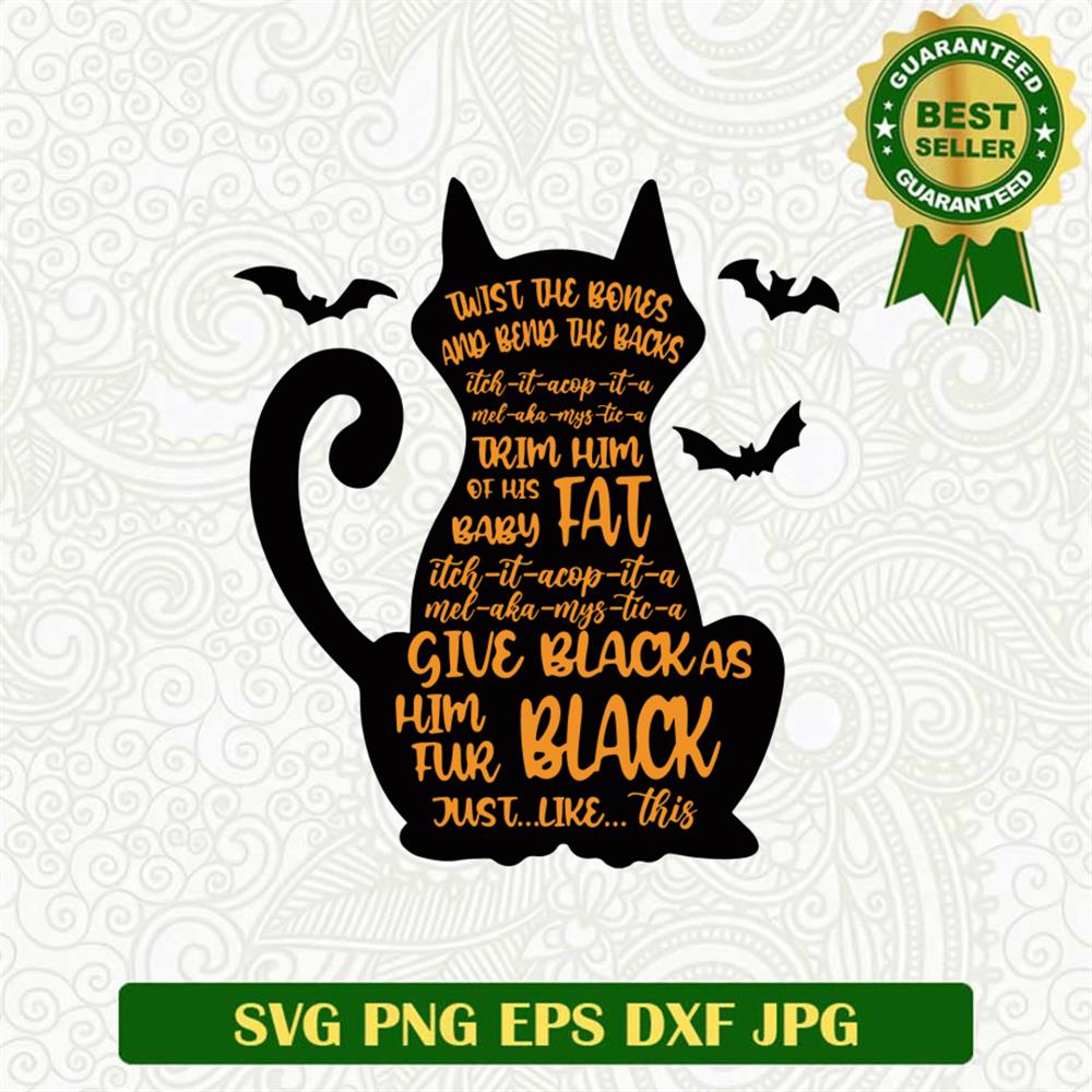 Twist the bones and bend the back svg
