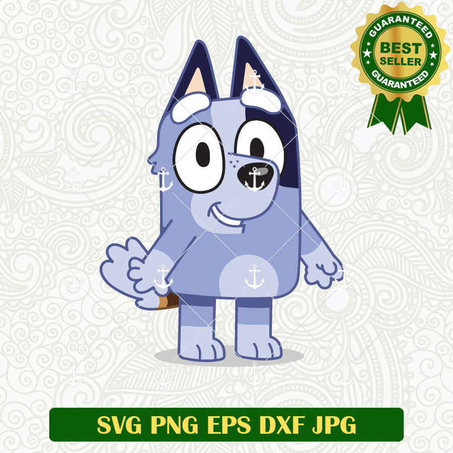 Uncle Stripe Heeler Bluey SVG