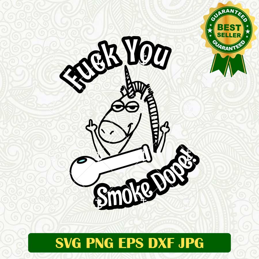 Unicorn Smoke Dope SVG