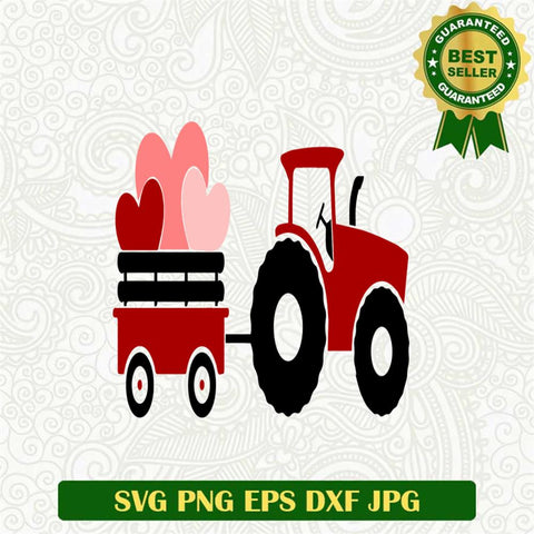 Valentine Tractor Svg