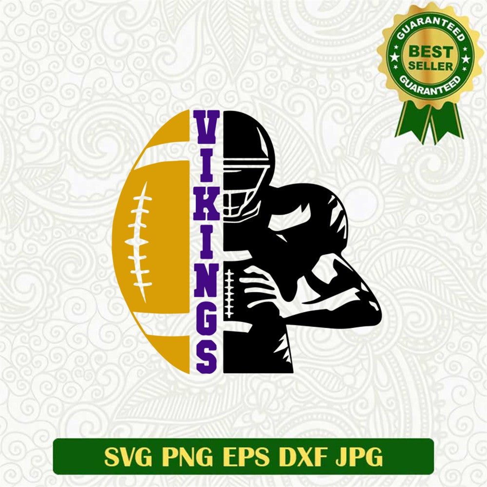 Vikings football player SVG