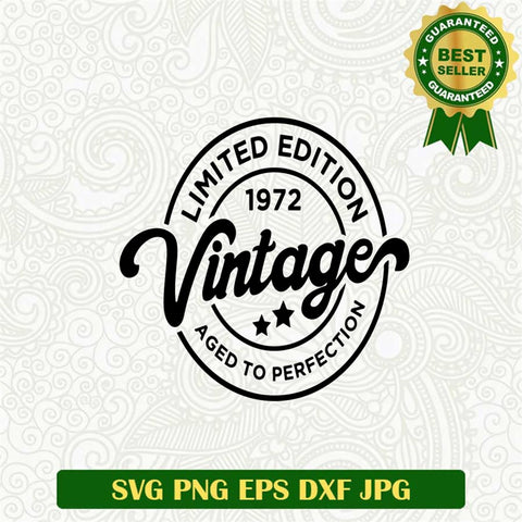 Vintage 1972 Svg