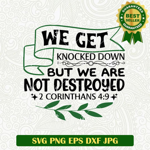 We Get Knocked Down But We Are Not Destroyed SVG