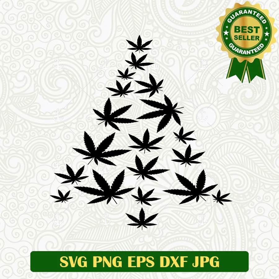 Weed Christmas Tree SVG