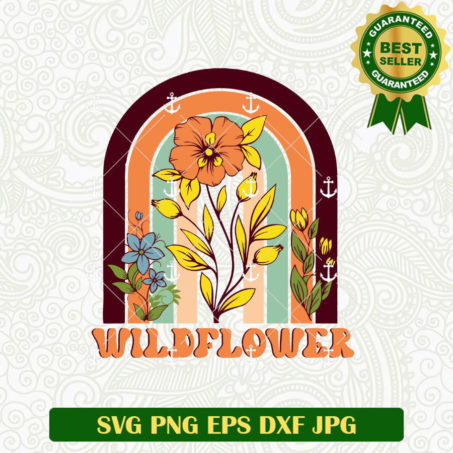 Wildflower Vintage SVG
