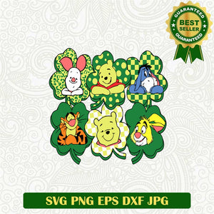 Winnie The Pooh Characters Patrick Day Svg