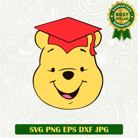 Winnie The Pooh Graduate SVG, Pooh Bear Senior SVG PNG