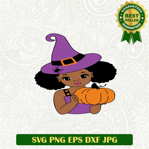 Witchy Black Girl Svg