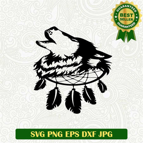 Wolf Dreamcatcher SVG