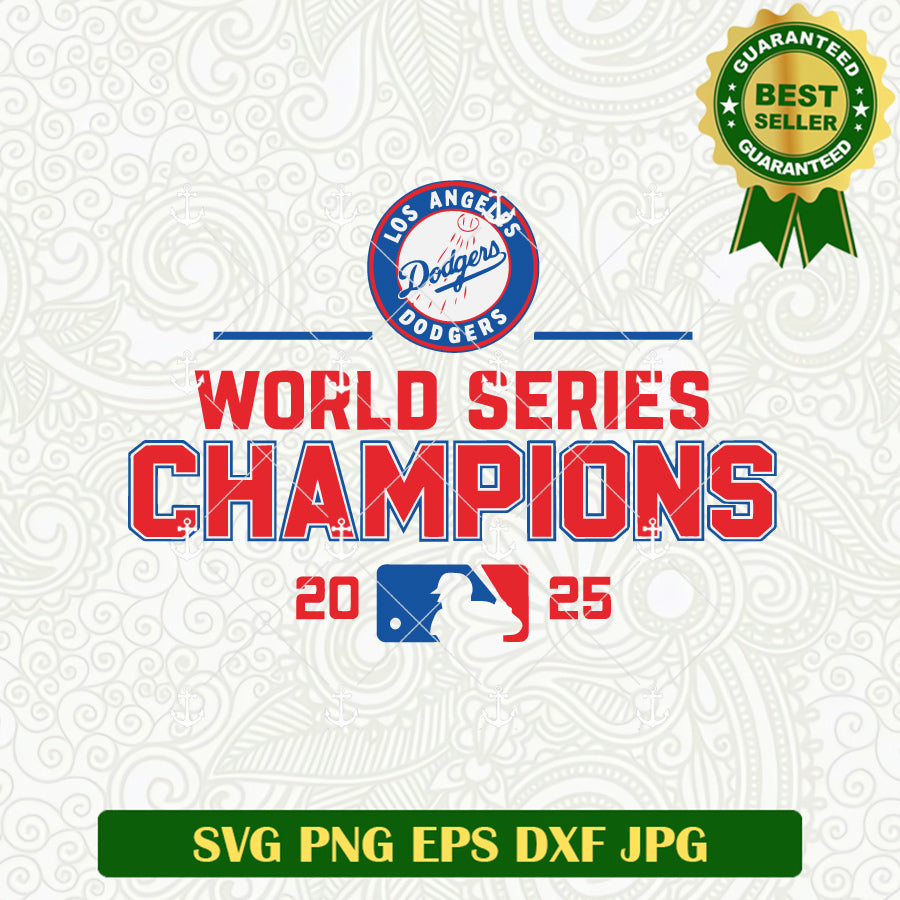 World Series Champions LA Dodgers 2025 SVG