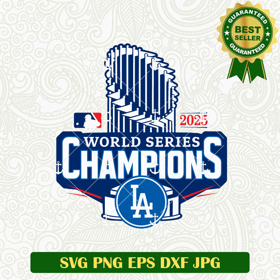 World Series Champions LA Dodgers SVG