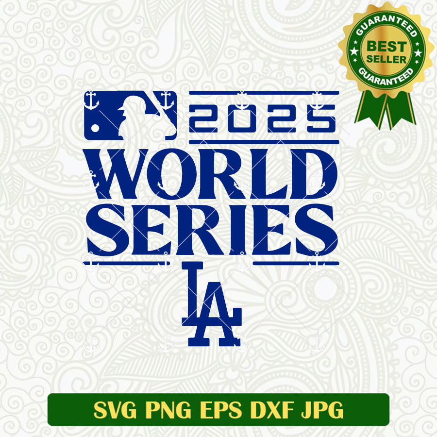World Series LA Dodgers 2025 SVG