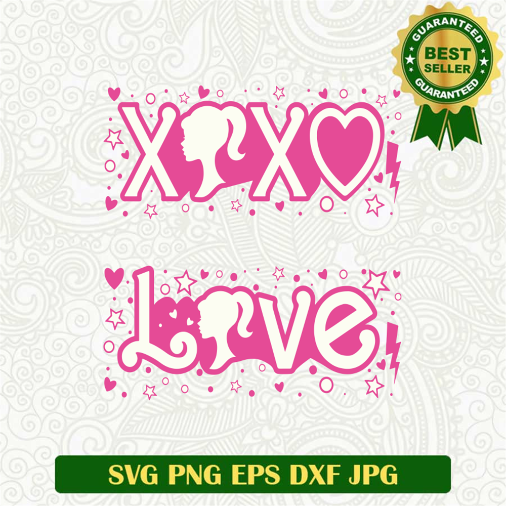 XOXO Pink Valentine's SVG