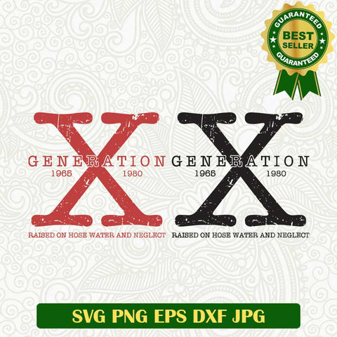 X Generation 1965 1980 SVG