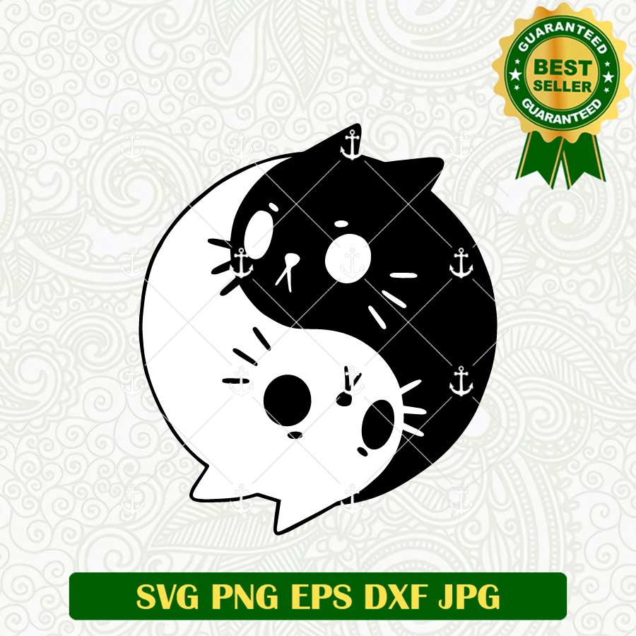 Yin Yang Cat SVG