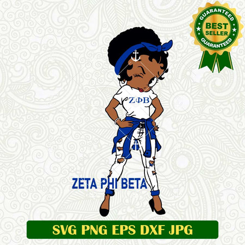 Zeta Phi Beta Girl Svg