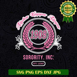 Alpha Kappa Alpha 1908 SVG, Alpha Kappa Alpha SVG, Alpha Kappa Alpha Sorority SVG PNG cut file