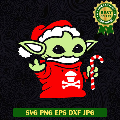 Baby yoda christmas candy cane SVG, Christmas Star wars SVG, Star wars baby yoda grogu christmas SVG cricut