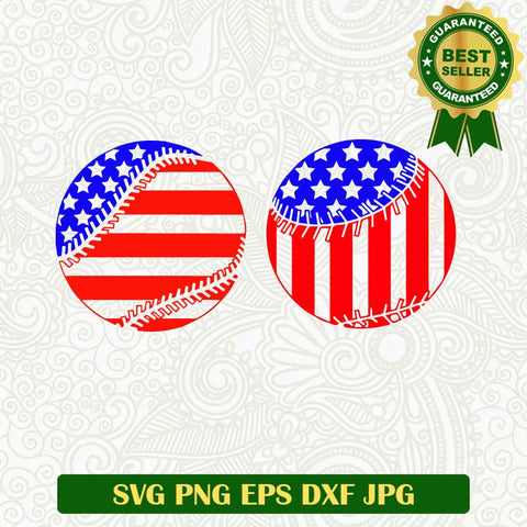 Baseball american flag SVG, USA independence day SVG, Baseball 4th of July SVG