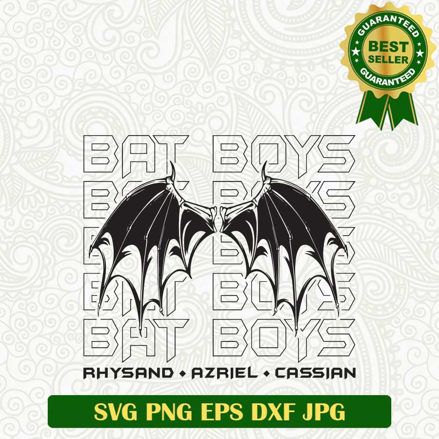 Bat boys Wing SVG, at Boys ACOTAR SVG, The Bat Boys SVG PNG cut file ...