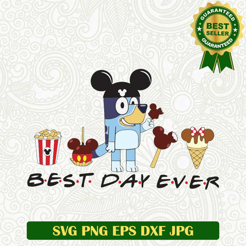 Best day ever Bluey Mickey Cream SVG, Best Day Ever Muffin SVG, Muffin Mickey SVG PNG cricut