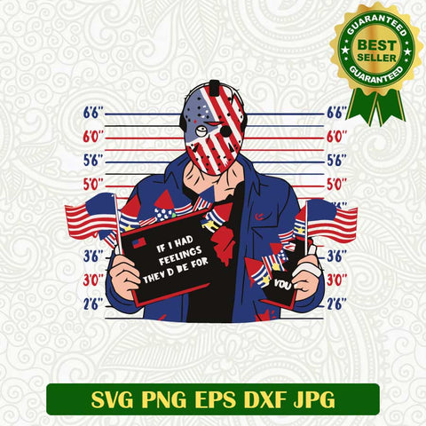 Jason Voorhees 4th of July SVG, Friday the 13th Fourth of july SVG, Horror 4th of july SVG