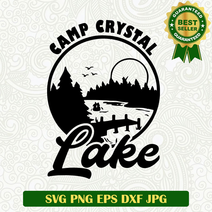 Camp crystal lake SVG cut file, Camping funny SVG, Lake life SVG cricut