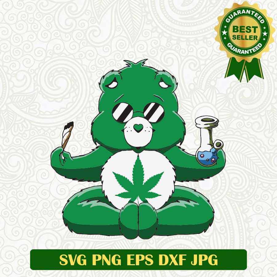 Care bear Cannabis SVG, Care Bear Weed SVG, Care Bear funny SVG PNG cut file