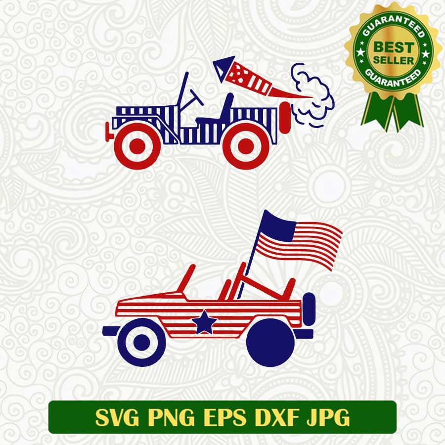 Fireworks american truck cars SVG