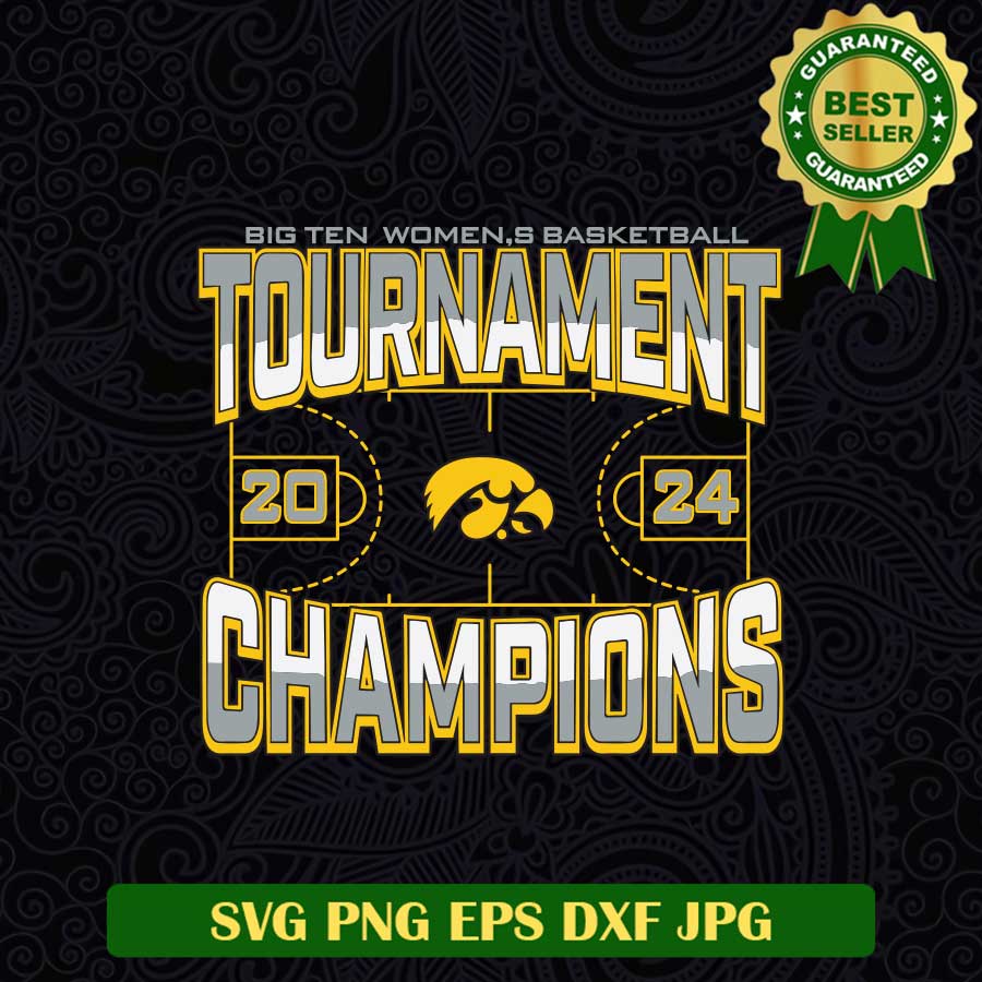 Big ten women basketball tournament 2025 Champions SVG, Women