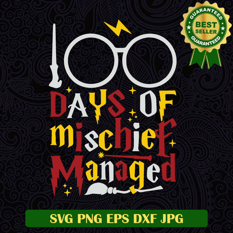 100 Days of Mischief Managed Harry Potter SVG