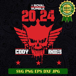 Cody Rhodes WWE 2024 logo SVG, Cody Rhodes American nightmare SVG, Armorial Cody Rhodes Logo WWE SVG PNG cut file