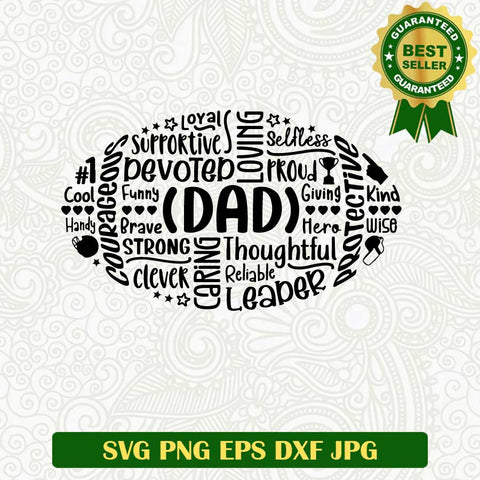 Dad hero loving loyal SVG, Dad funny quotes SVG, Dad father's day SVG