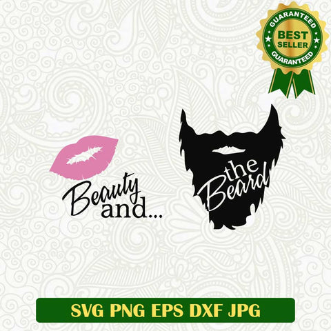 Beauty and the beard SVG, Beard dad SVG, Beard SVG cut file cricut