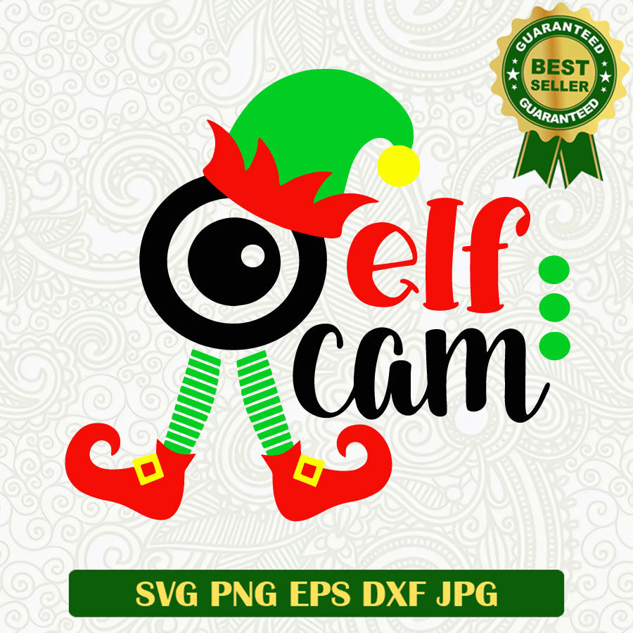 Santa elf Cam SVG, Christmas Elf Cam SVG, Christmas Elf SVG cut file cricut