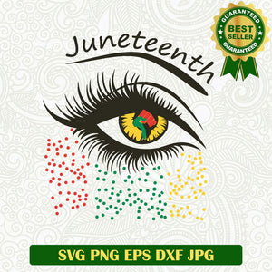 Juneteenth African eye SVG, Juneteenth Black Woman SVG, Black history SVG PNG cricut