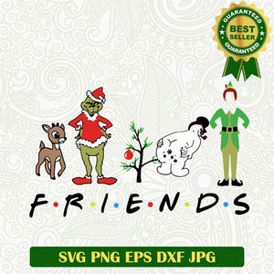 Grinch Christmas vacation Friends SVG, Christmas Grinch SVG, Grinch Christmas movie SVG PNG cut file