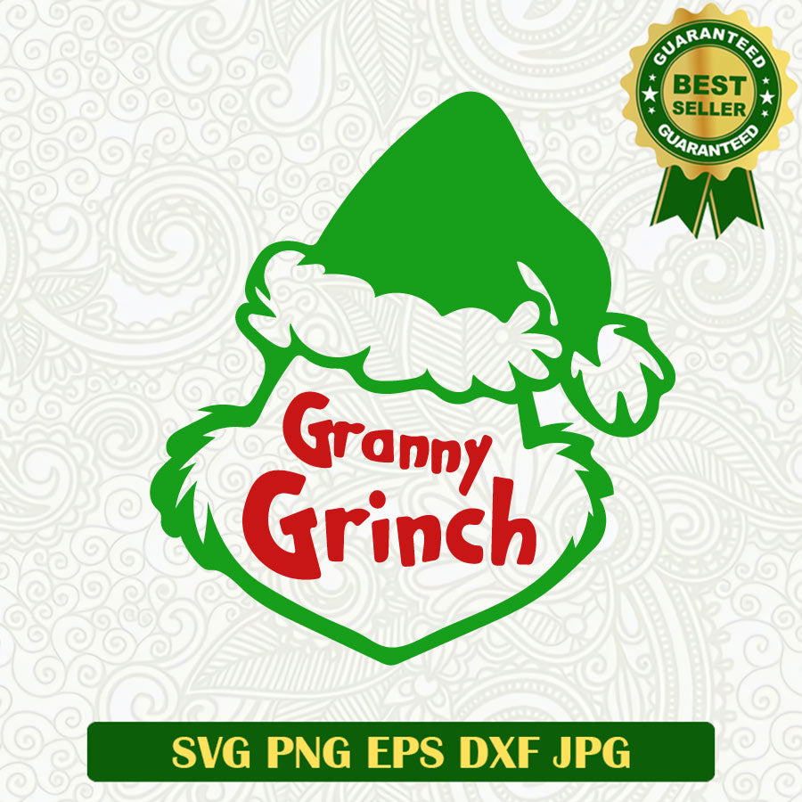 Granny Grinch christmas SVG, Christmas Grinch SVG, Grinch Christmas movie SVG PNG cut file