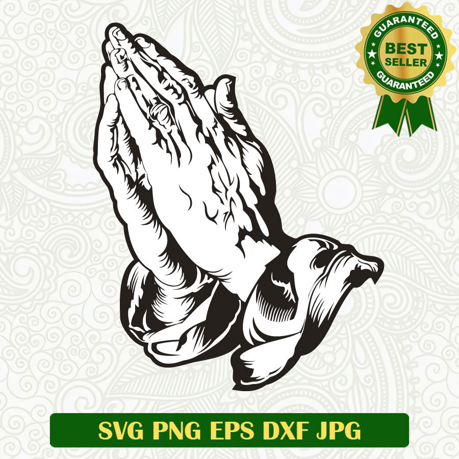 Prayer hand SVG, Faith SVG, God prayer quotes SVG PNG cricut