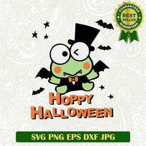 Hoppy Halloween Keroppi SVG, Keroppi Hello Kitty Halloween SVG PNG