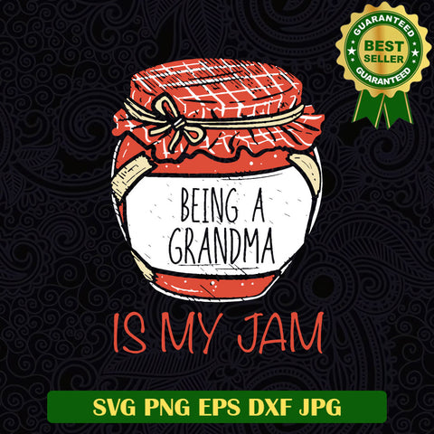 Being A Grandma is my Jam SVG, Grandma funny quotes SVG, Mother's Day SVG PNG cricut