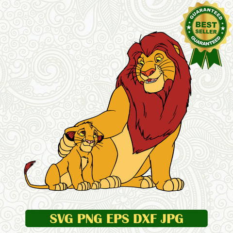 The lion king Simba SVG, Mufasa and Simba SVG, Simba SVG cut file cricut